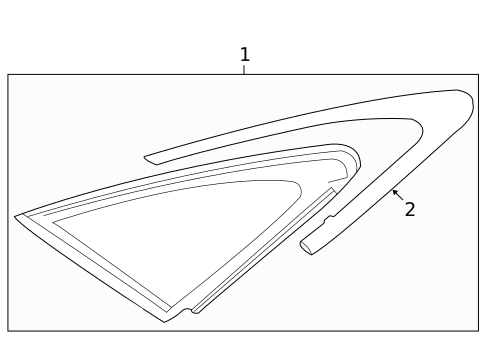 Glass & Hardware for 2013 Jaguar XJ #0