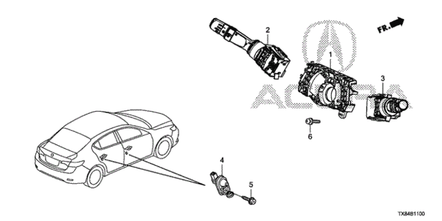 Combination Switch for 2013 Acura ILX #0