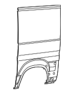 68172639AA - Body: Rear Outer Panel for Mopar Image