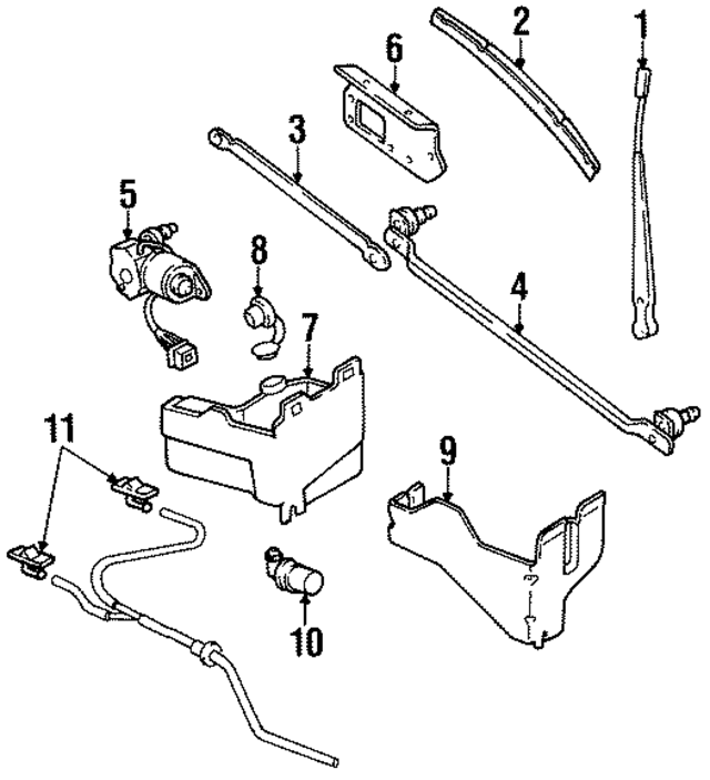 56030012 - Body: Wiper Arm for Mopar Image