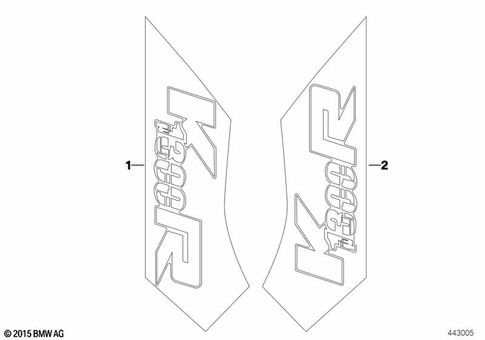Stickers, Labels, Adhesive Film Strips for 2008 BMW-Motorrad K 1300 R #0