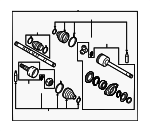 C91001A1MJNW - : Value Advantage™ CV AXLE FR RH for Nissan: Murano Image