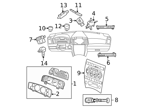 Keyless Entry Components for 2007 Jeep Commander #0