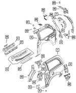 Body Seal Baffle, Left