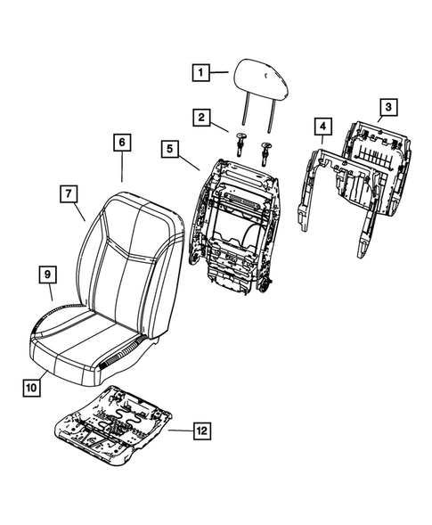 Front Seats - First Row for 2008 Chrysler Sebring #5