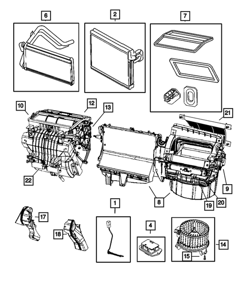Air Conditioner and Heater Units for 2010 Jeep Patriot #0