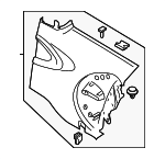 51429812210 - : Quarter Trim Panel for Mini: Cooper Paceman Image