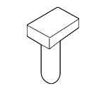 51417122657 - Body: Quarter Trim Panel Bolt for Mini: Cooper Countryman, Cooper Paceman Image