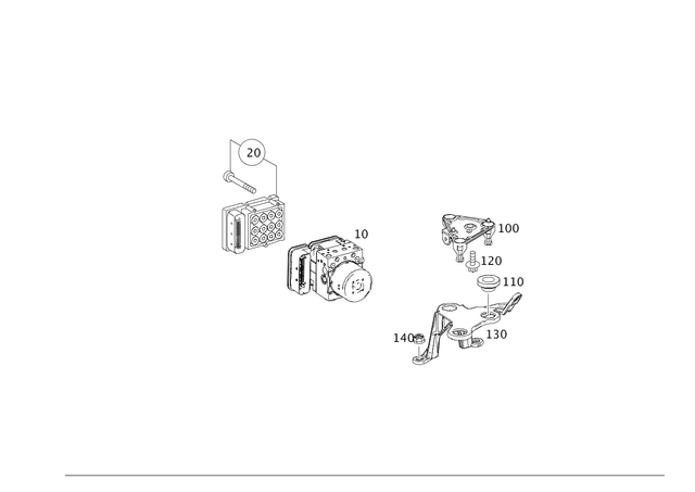 2124310400 - Brakes: Hydraulic Unit for Mercedes-Benz: CLS400, CLS550, E550 Image image