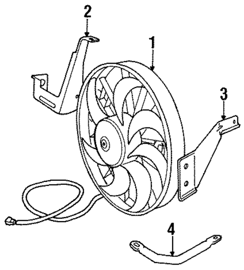 Fan for 1993 Volvo 240 #0