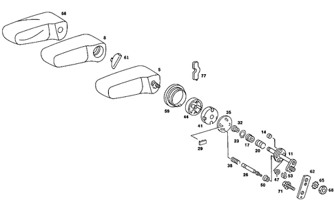 Folding Armrest for 1985 Mercedes-Benz 380SE #0