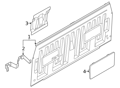 Back Panel for 2025 Ford Ranger #0