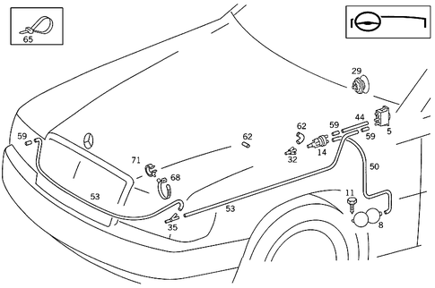 Engine Vacuum Connection and Light Range Regulator for 1986 Mercedes-Benz 190 E #0