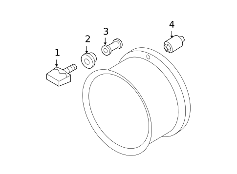 Tire Pressure Monitor Components for 2007 Nissan Sentra #0