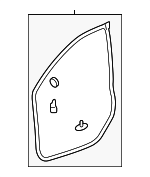 72350SXSA02 - : Door Weather-Strip for Honda Image