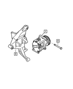 68073065AA - Air Conditioners and Heaters: A/c Compressor Bracket for Mopar Image