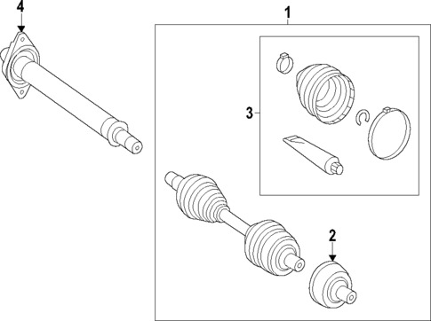 Axle Shafts & Joints for 2016 Mercedes-Benz CLA 45 AMG&reg; #0