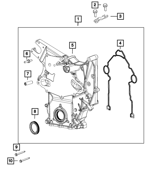 53034126AA - Engine: Alternator And Compressor Bracket for Mopar Image
