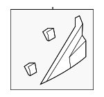 861801R000 - Body: Corner Molding for Hyundai Image
