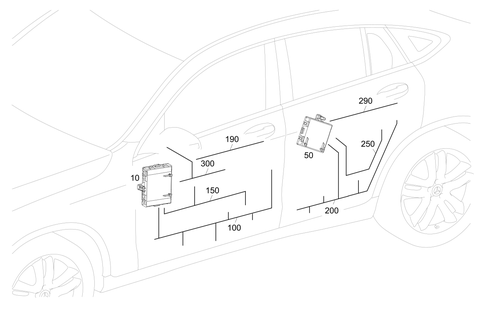 Door Wiring Harness and Door Control Unit for 2021 Mercedes-Benz GLC63 AMG S #0