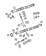 4777899AA - Engine 2.4L Four Cylinder: Exhaust Valve for Mopar Image image