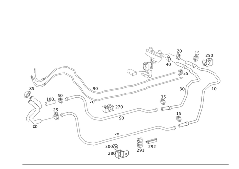 Fuel Lines, Diesel Vehicles for 2009 Mercedes-Benz E320 #0