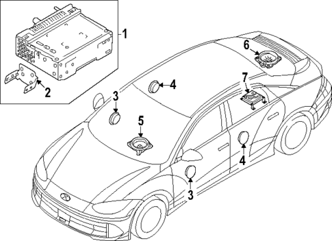 Sound System for 2025 Hyundai Ioniq 6 #0