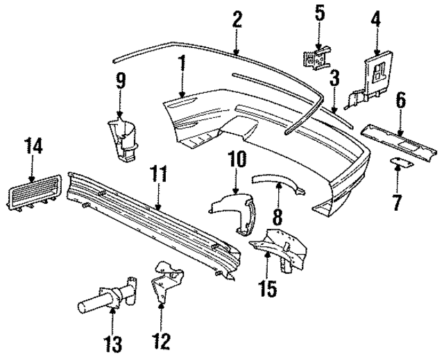 51128108173 - Body: Bumper Cover for BMW Image