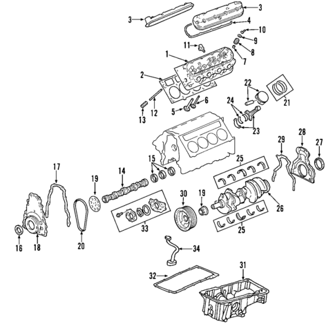 Engine for 2017 Chevrolet Suburban 3500 HD #15