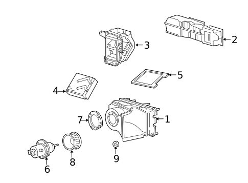 Heater Components for 1998 Ford E-250 Econoline #1