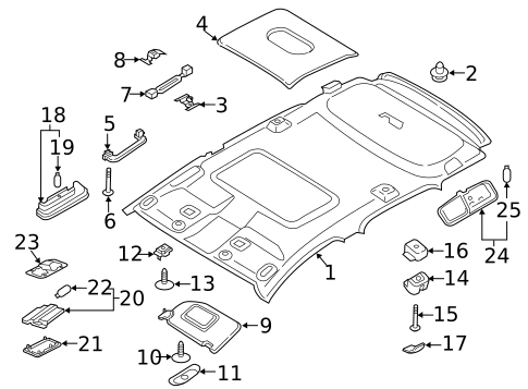 Interior Trim - Roof for 2018 Ford EcoSport #0