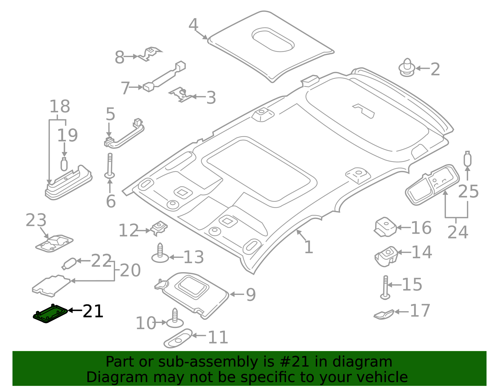 2018-2022 Ford EcoSport | Vanity Lamp Retainer | YS7Z-00817-A | Walls ...