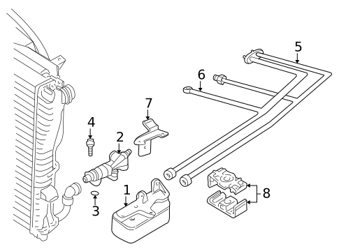 Engine Oil Cooler for 2002 BMW 540i #0