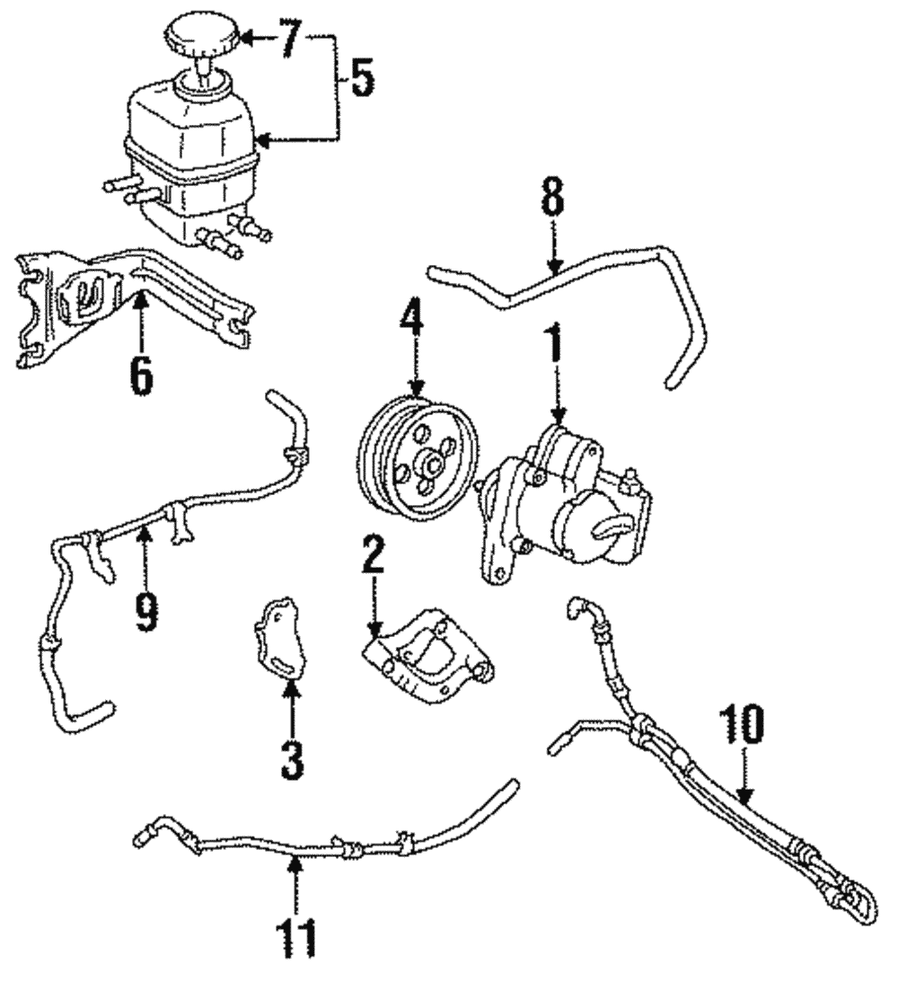 1992-1996 Toyota Camry Return Hose 44406-33030 | Toyota