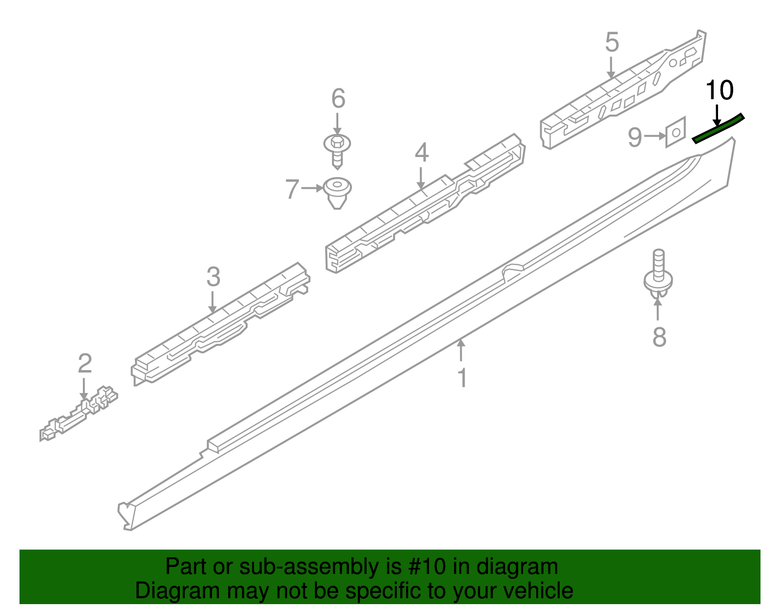 Rocker Molding Protector - BMW (51777385753)