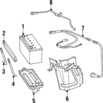 31512SL5A00 - Electrical: Hold Down for Acura Image