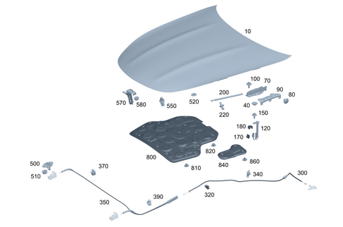 Engine Hood for 2026 Mercedes-Benz AMG GT 43 #0