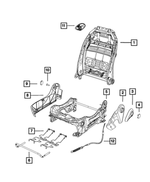 68104858AA - Interior Trim: Front Seat Back Frame for Mopar Image