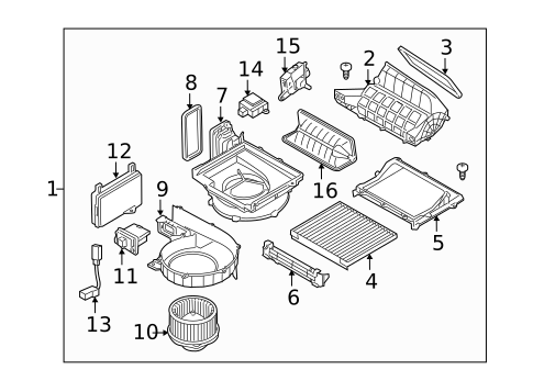 Blower Motor & Fan for 2015 Hyundai Equus #0