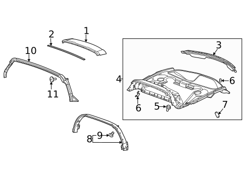 Roof & Components for 2020 Chevrolet Corvette #0