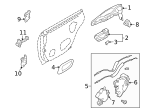 60479FA001 - Body: Upper Hinge for Subaru: Forester, Impreza Image