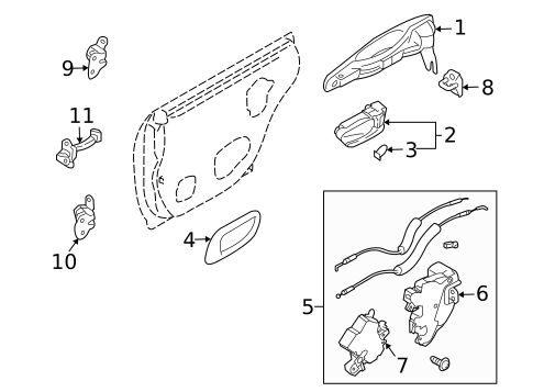 Door for 2007 Subaru Forester #1