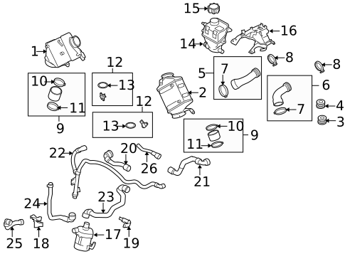 Intercooler for 2013 BMW X6 #0