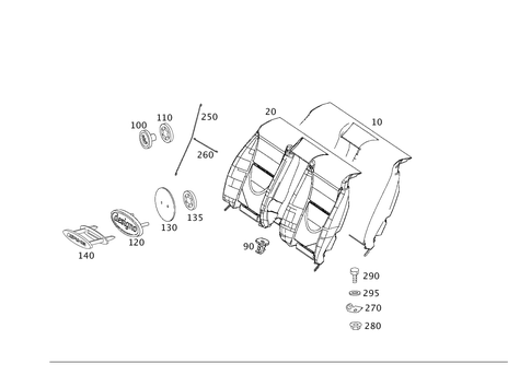 Rear Backrest for 2006 Mercedes-Benz CL65 AMG #0