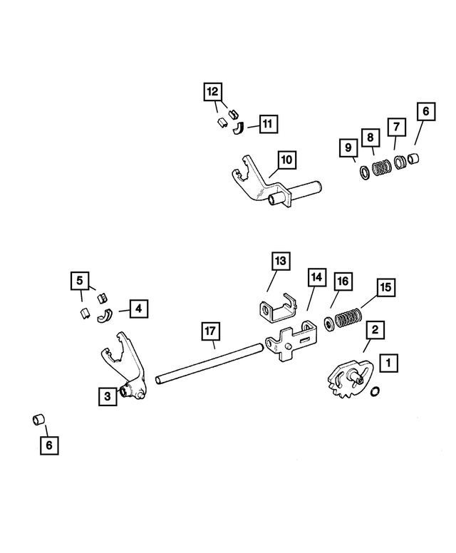 5066383AA - Transfer Case Model 244 [DHV]: Transfer Case Sector for Mopar Image