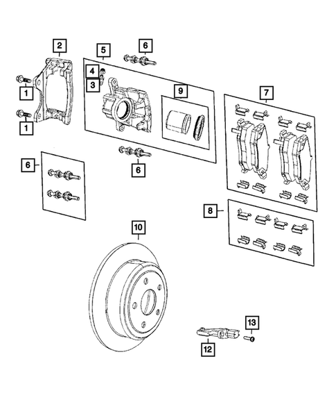Rear Brakes for 2018 Jeep Wrangler #0