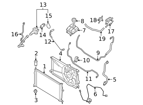 Hoses & Pipes for 2005 Mazda 3 #0