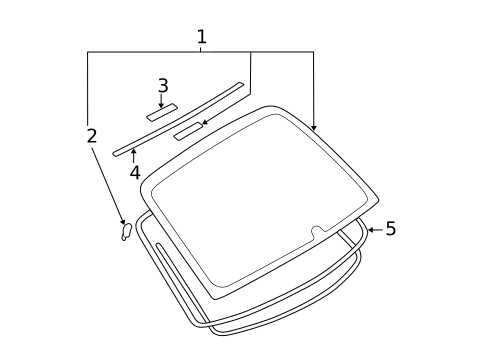 Reveal Moldings for 2003 Subaru Impreza #1