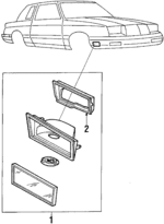 4174207 - Electrical: Cornering Lamp for Chrysler: E Class, Executive Limousine, Executive Sedan, LeBaron, New Yorker, Town &amp; Country | Dodge: 600 Image