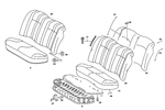 2019201621 - Rear Seat Bench: Seat Cushion for Mercedes-Benz: 190E Image